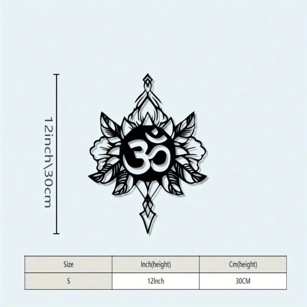 Arte de Parede em Metal Om Lot - Home Decor Yoga avaliação e preço