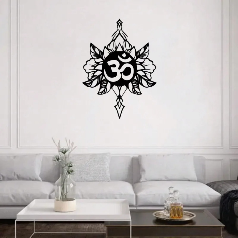 Arte de Parede em Metal Om Lot - Home Decor Yoga avaliação e preço
