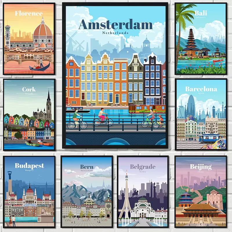 Pintura em Diamante Amsterdam  - Home Decor London avaliação e preço