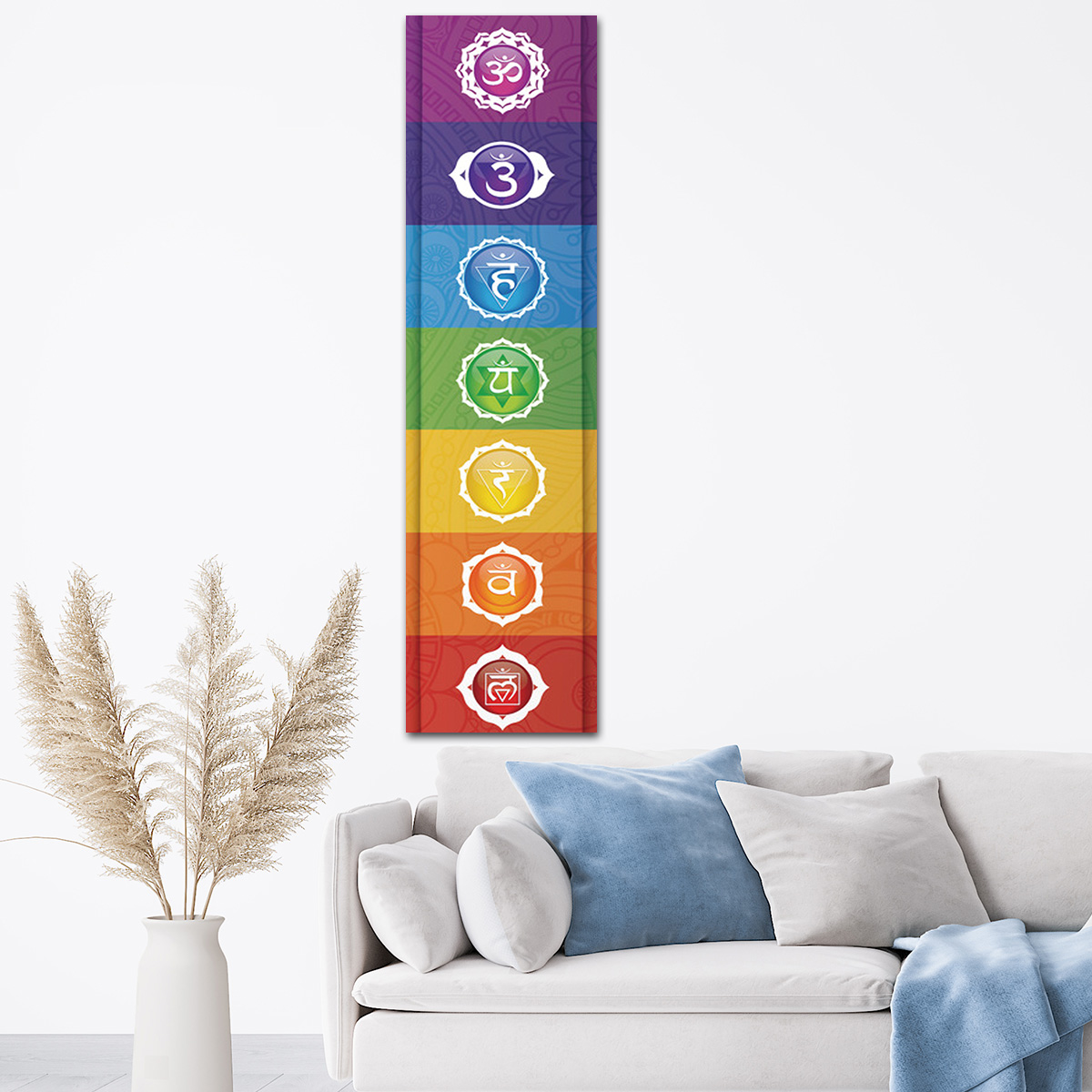 Tapeçaria de elementos colorid - Home Decor Yoga avaliação e preço